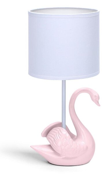 Aigostar - Dětská lampička 1xE14/40W/230V labuť růžová