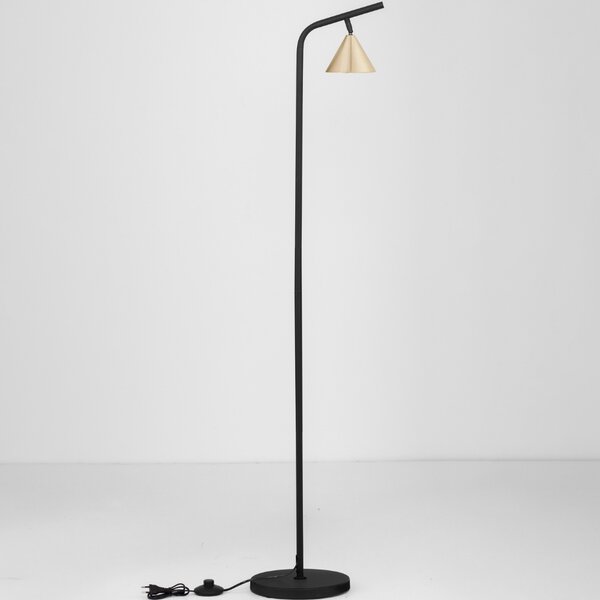 Nova Luce Zlatá kovová stojací lampa Conico 135 cm