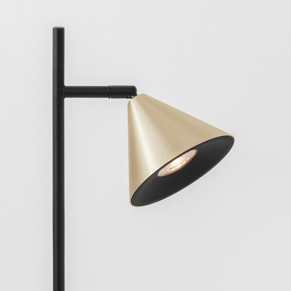 Nova Luce Zlatá kovová stolní lampa Conico