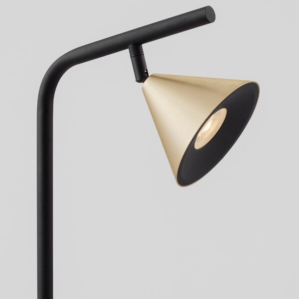 Nova Luce Zlatá kovová stojací lampa Conico 135 cm