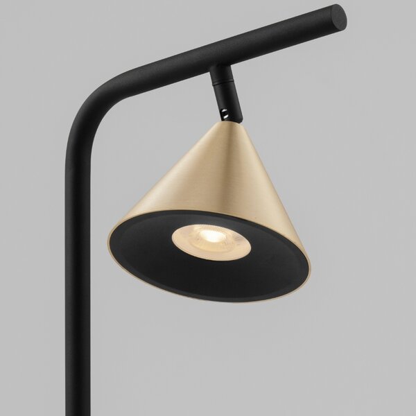Nova Luce Zlatá kovová stojací lampa Conico 135 cm