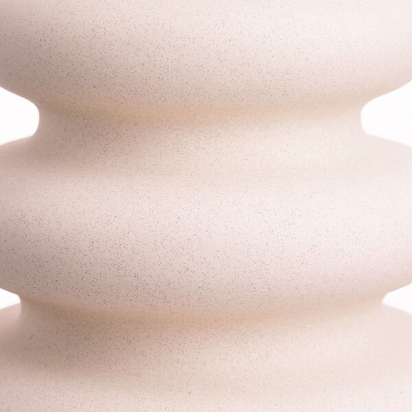 CURVES Váza 24 cm - krémová