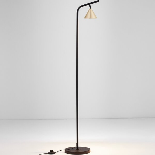 Nova Luce Zlatá kovová stojací lampa Conico 135 cm