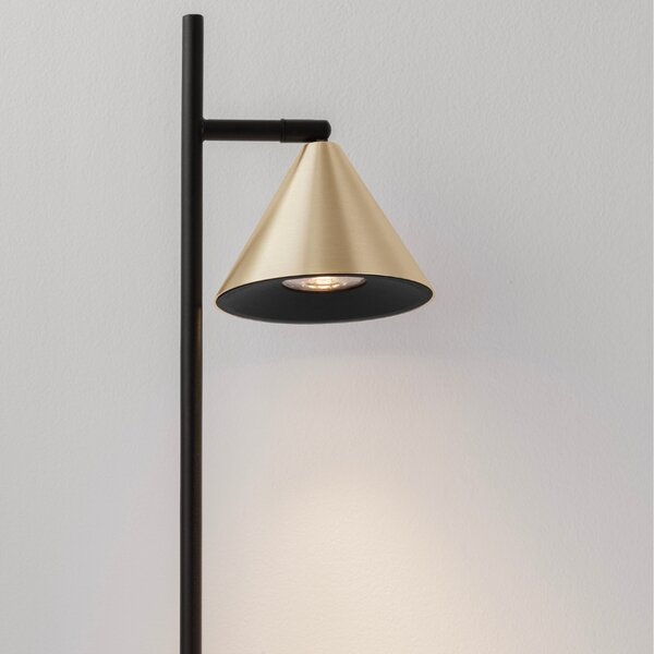 Nova Luce Zlatá kovová stolní lampa Conico