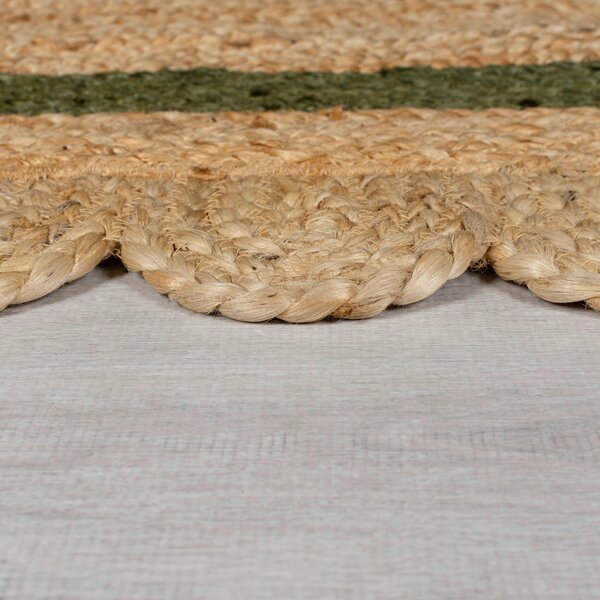RUČNĚ TKANÝ KOBEREC, 120/170 cm zelená, přírodní barvy Flair Rugs - Online Only koberce & rohožky, Online Only