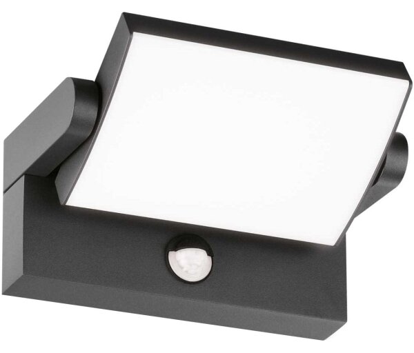 Ideal Lux - LED Venkovní nástěnné svítidlo se senzorem LED/21W/230V antracit