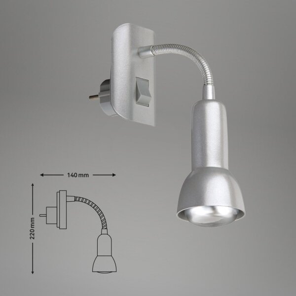 Briloner 2739-014P - Svítidlo do zásuvky 1xE14/25W/230V