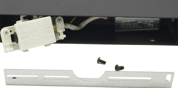 LED Venkovní nástěnné svítidlo 2xLED/16W/230V IP54 90 cm černá