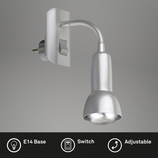 Briloner 2739-014P - Svítidlo do zásuvky 1xE14/25W/230V