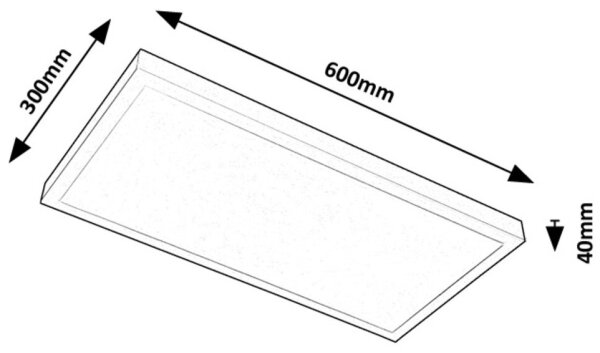 Rabalux 71077 - LED Přisazený panel DAMEK LED/24W/230V 4000K 60x30 cm