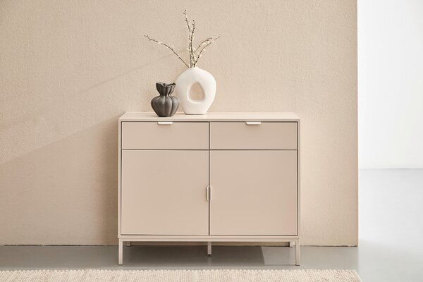 ŠIROKÁ KOMODA, kašmírová, 100/80/40 cm MID.YOU - Online Only komody, Online Only