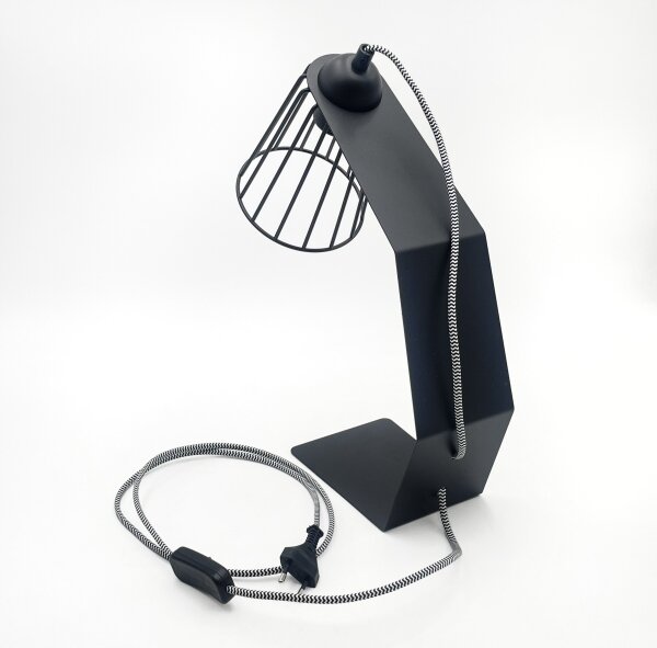 Stolní lampa NANDO 1xE27/15W/230V černá