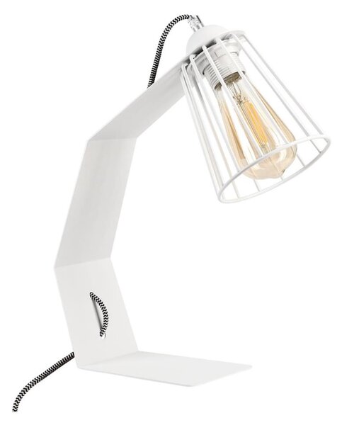 Stolní lampa NANDO 1xE27/15W/230V bílá