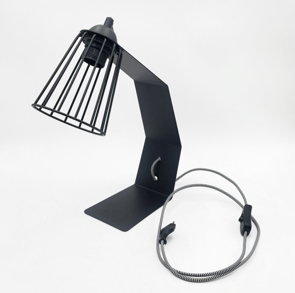 Stolní lampa NANDO 1xE27/15W/230V černá