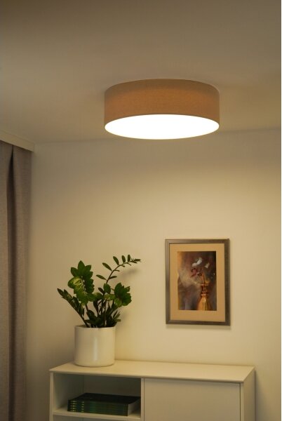 Duolla - LED Stropní svítidlo CORTINA LED/26W/230V pr. 30 cm 4000K béžová