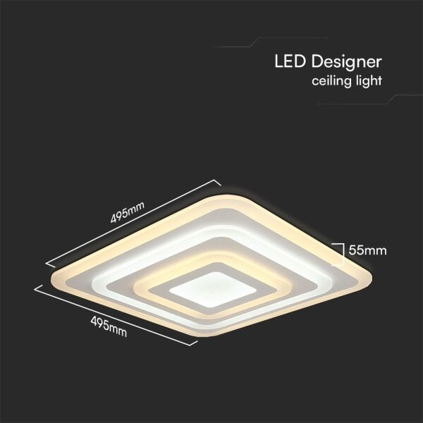 LED Stmívatelné stropní svítidlo LED/77W/230V 3000-6500K + DO