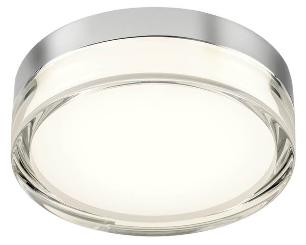 Redo Stropní LED svítidlo FRISBI, 8W, Ø 150 mm, IP44 Barva: Černá, Teplota světla: 3000K - teplá bílá