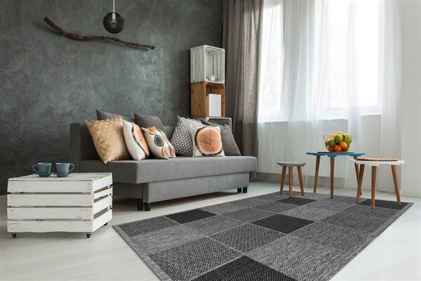 KOBEREC TKANÝ NA PLOCHO, 80/150 cm šedá Kayoom - Online Only koberce & rohožky, Online Only
