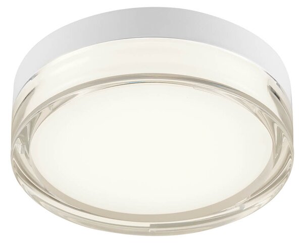 Redo Stropní LED svítidlo FRISBI, 8W, Ø 150 mm, IP44 Barva: Černá, Teplota světla: 3000K - teplá bílá