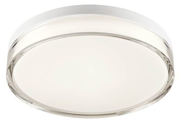Redo Stropní LED svítidlo FRISBI, 18W, Ø 280 mm, CCT switch 3000-4000K, IP44 Barva: Bílá