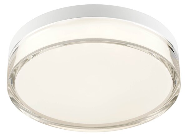 Redo Stropní LED svítidlo FRISBI, 12W, Ø 230 mm, CCT switch 3000-4000K, IP44 Barva: Černá