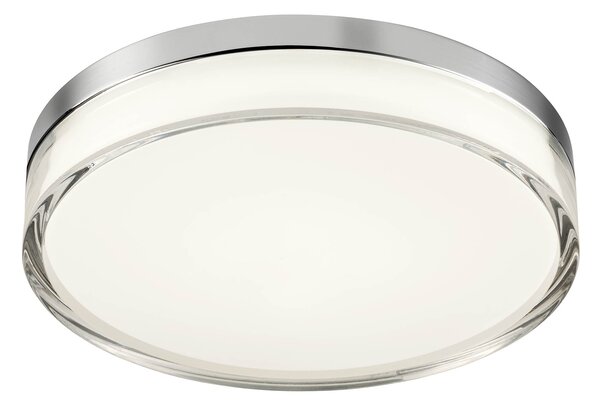 Redo Stropní LED svítidlo FRISBI, 18W, Ø 280 mm, CCT switch 3000-4000K, IP44 Barva: Bílá