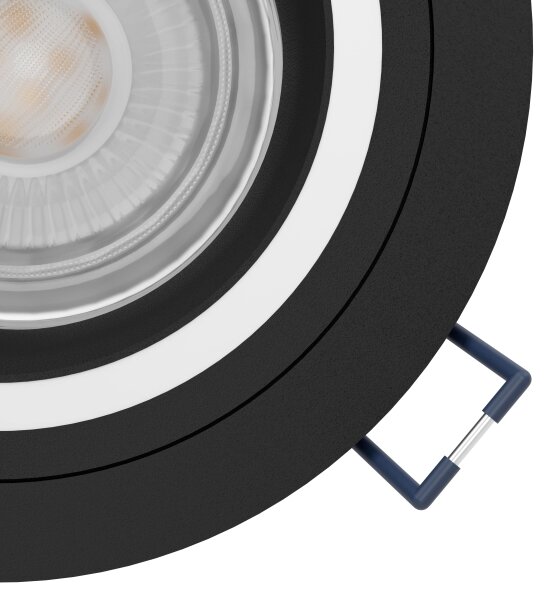 Eglo 900764 - LED RGBW Stmívatelné podhledové svítidlo CAROSSO-Z 4,7W/230V černá