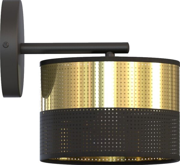 Nástěnná lampa LUX 1xE27/15W/230V černá/zlatá