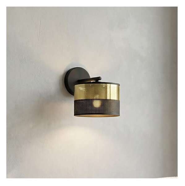 Nástěnná lampa LUX 1xE27/15W/230V černá/zlatá