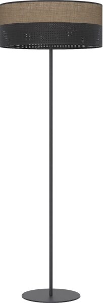 Stojací lampa KARBON 1xE27/15W/230V černá/hnědá