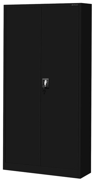 Skříň do dílny DAREK, 920 x 1850 x 500 mm, All Black: černá