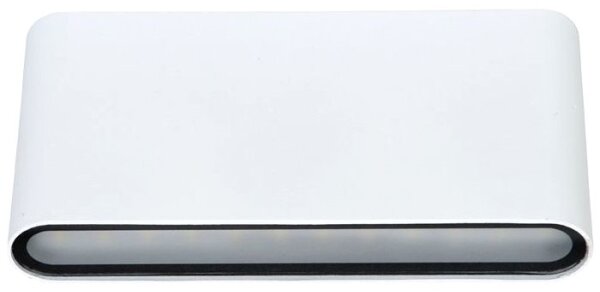 Ecolite ZFP12-BI - LED Venkovní nástěnné svítidlo BRICK 2xLED/6W/230V IP65 bílá