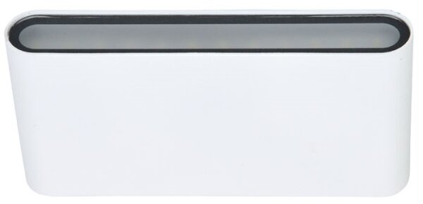 Ecolite ZFP12-BI - LED Venkovní nástěnné svítidlo BRICK 2xLED/6W/230V IP65 bílá