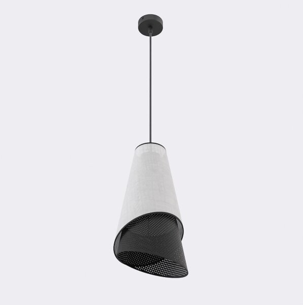 Lustr na lanku MODA 1xE27/15W/230V šedá/černá