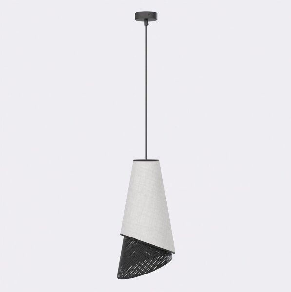 Lustr na lanku MODA 1xE27/15W/230V šedá/černá