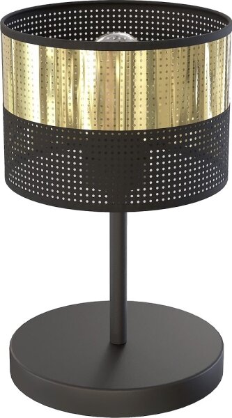 Stolní lampa LUX 1xE27/15W/230V černá/zlatá