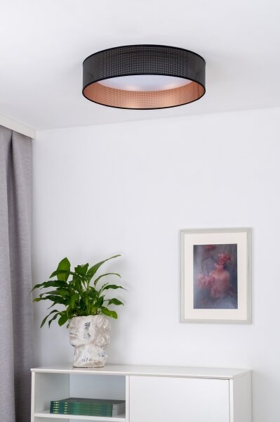 Duolla - LED Stropní svítidlo ROLLER LED/24W/230V pr. 45 cm černá/měděná