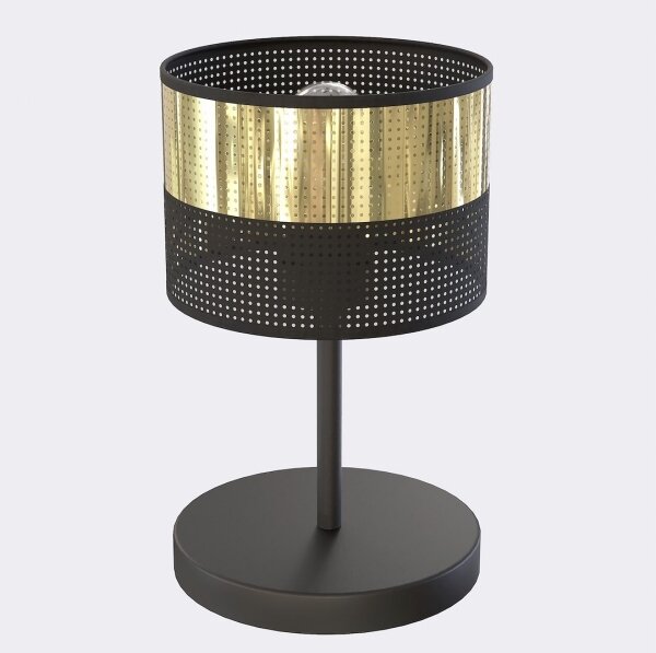 Stolní lampa LUX 1xE27/15W/230V černá/zlatá