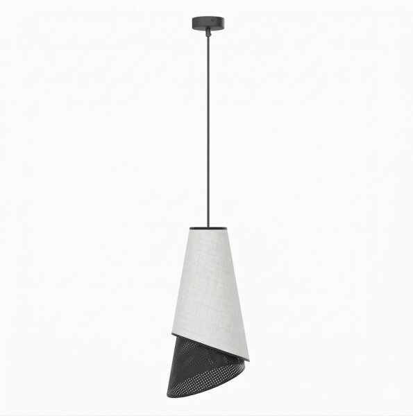 Lustr na lanku MODA 1xE27/15W/230V šedá/černá