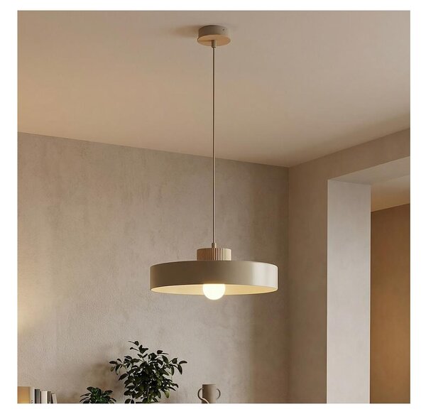 Lustr na lanku KIVI 1xE27/15W/230V béžová