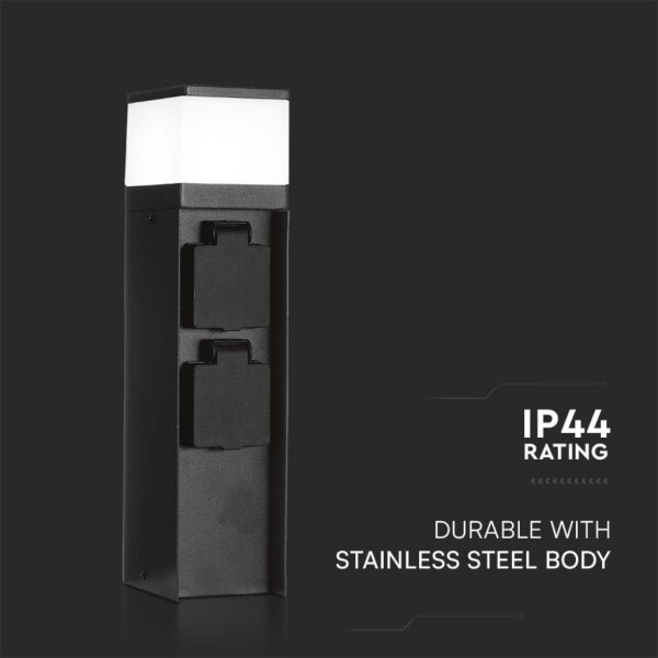 Venkovní lampa se 2 zásuvkami 1xG9/11W/230V IP44