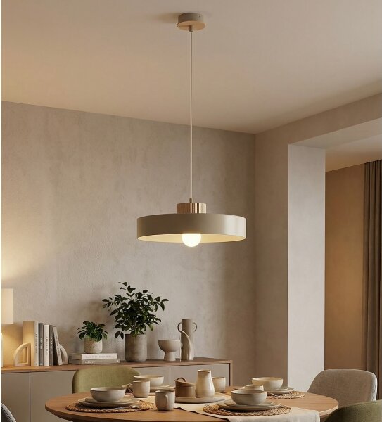 Lustr na lanku KIVI 1xE27/15W/230V béžová