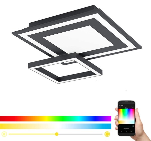 Eglo 99312 - LED RGB Stmívatelné stropní svítidlo SAVATAEILA-C LED/20W/230V
