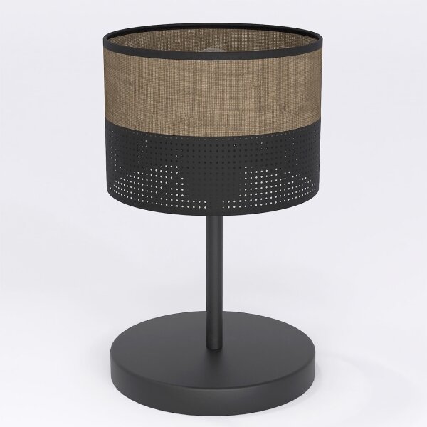 Stolní lampa KARBON 1xE27/15W/230V černá/hnědá