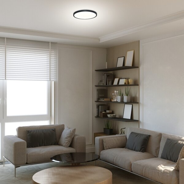 Rabalux 71072 - LED Stropní svítidlo PAULOS LED/24W/230V 4000K pr. 30 cm černá