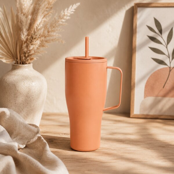 Velký nerezový termohrnek Eos, 800ml, Vinga, oranžový
