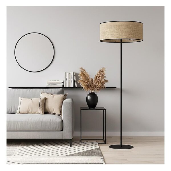 Stojací lampa ECO 1xE27/15W/230V béžová/ratan