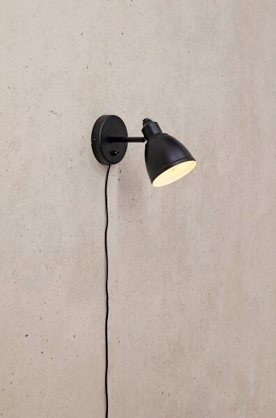 Markslöjd 108712 - Nástěnná lampa STORY 1xE14/40W/230V černá
