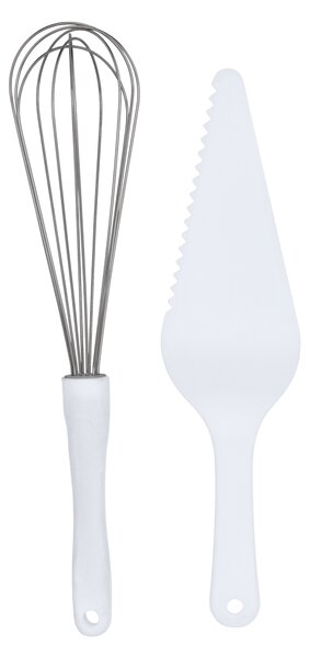 Silvercrest® Sada silikonových mašlovaček / Sada stěrek na těsto / Sada šlehací metly a lopatky na dort (šlehací metla a lopatka na dort) (100400333003)