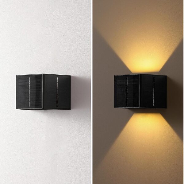 Brilagi - LED Solární nástěnné svítidlo SOLAR CUBE LED/2W/3,2V 1300 mAh IP54